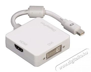 Hama 3 in 1 DVI/DP/DHM &aacute;talak&iacute;t&oacute; - 53245 Tv kieg&eacute;sz&iacute;tők - K&aacute;bel / csatlakoz&oacute; - Mini DisplayPort k&aacute;bel - 286945