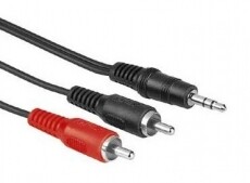 Hama 3,5mm Jack-2RCA &ouml;sszek&ouml;tő k&aacute;bel 2m - 43333 Tv kieg&eacute;sz&iacute;tők - K&aacute;bel / csatlakoz&oacute; - Jack-RCA k&aacute;bel - 293762