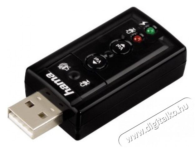 Hama 7.1 Surround USB k&uuml;lső hangk&aacute;rtya- 51620 Iroda &eacute;s sz&aacute;m&iacute;t&aacute;stechnika - Sz&aacute;m&iacute;t&oacute;g&eacute;p tartoz&eacute;k - Hangk&aacute;rtya - 287261
