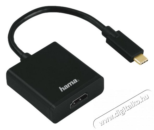 Hama USB-C - HDMI adapter (122212) Iroda &eacute;s sz&aacute;m&iacute;t&aacute;stechnika - Notebook kieg&eacute;sz&iacute;tő - Egy&eacute;b notebook kieg&eacute;sz&iacute;tő - 315498