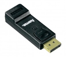 Hama DisplayPort apa - HDMI anya adapter - 54586 Tv kiegészítők - Kábel / csatlakozó - Csatlakozó / elosztó / átalakító - 287116