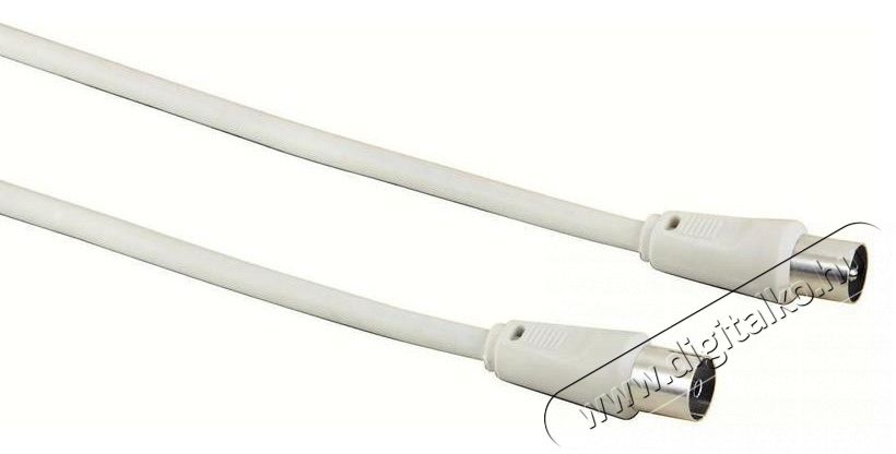 Hama Antennak&aacute;bel 75dB 7,5m, feh&eacute;r - 42964 Tv kieg&eacute;sz&iacute;tők - K&aacute;bel / csatlakoz&oacute; - Koax antenna k&aacute;bel - 293659