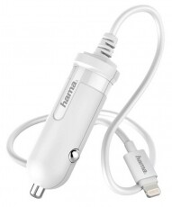 Hama iPhone autós töltő MFI (173862) - fehér Mobil / Kommunikáció / Smart - Mobiltelefon kiegészítő / tok - Hálózati-, autós töltő - 315325