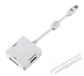 Hama 3 in 1 DVI/DP/DHM &aacute;talak&iacute;t&oacute; - 53245 Tv kieg&eacute;sz&iacute;tők - K&aacute;bel / csatlakoz&oacute; - Mini DisplayPort k&aacute;bel - 286945