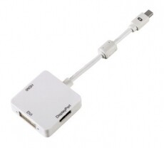 Hama 3 in 1 DVI/DP/DHM &aacute;talak&iacute;t&oacute; - 53245 Tv kieg&eacute;sz&iacute;tők - K&aacute;bel / csatlakoz&oacute; - Mini DisplayPort k&aacute;bel - 286945