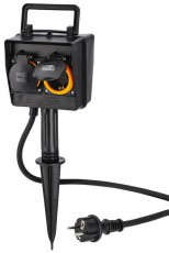 Hama Kerti konnektor - (137273) H&aacute;ztart&aacute;s / Otthon / K&uuml;lt&eacute;r - Vil&aacute;g&iacute;t&aacute;s / elektromoss&aacute;g - H&aacute;l&oacute;zati eloszt&oacute; / hosszabb&iacute;t&oacute; / adapter - 370999