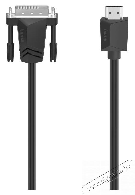 Hama 200715 HDMI-DVI-D 1,5 m &ouml;sszek&ouml;tők&aacute;bel Tv kieg&eacute;sz&iacute;tők - K&aacute;bel / csatlakoz&oacute; - Csatlakoz&oacute; / eloszt&oacute; / &aacute;talak&iacute;t&oacute; - 379860