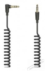 Hama FIC 3,5mm jack 1,5m 90fokos spirál összekötőkábel Tv kiegészítők - Kábel / csatlakozó - 3,5mm Jack kábel - 387352