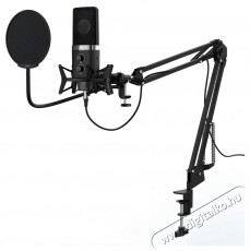 Hama GAMING MIKROFON URAGE STREAM 900HDSTREAMING ÁLLVÁNNYAL (186087) Fotó-Videó kiegészítők - Mikrofon - Fotó-videó mikrofon - 399212