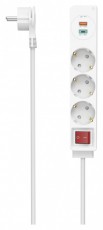 Hama 223185 +USB C+USB A, 18 W, PD/QC 1,4 m fehér 3-as kapcsolós elosztó Iroda és számítástechnika - Notebook kiegészítő - Egyéb notebook kiegészítő - 455516