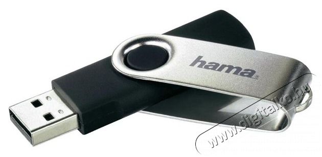 Hama Rotate 90891 8GB USB2.0 fekete-sz&uuml;rke Flash Drive Mem&oacute;ria k&aacute;rtya / Pendrive - Pendrive - 459128