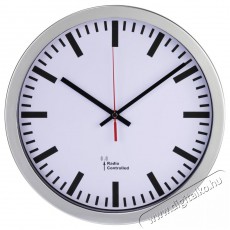 Hama DCF 136244 vasútállomás típusú, ezüst színű rádiós falióra Háztartás / Otthon / Kültér - Óra - Fali óra - 493974