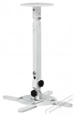 Hama Projector Mount, Swivel, Height-adjustable, Ceiling and Wall, up to 15 kg (220880) Tv kiegészítők - Fali tartó / konzol - Mennyezeti projektor tartó - 499294