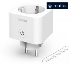 Hama Okos wifi konnektor, Matter, 3.680W, 16A (176638) Háztartás / Otthon / Kültér - Okos otthon - Okos konnektor - 493685
