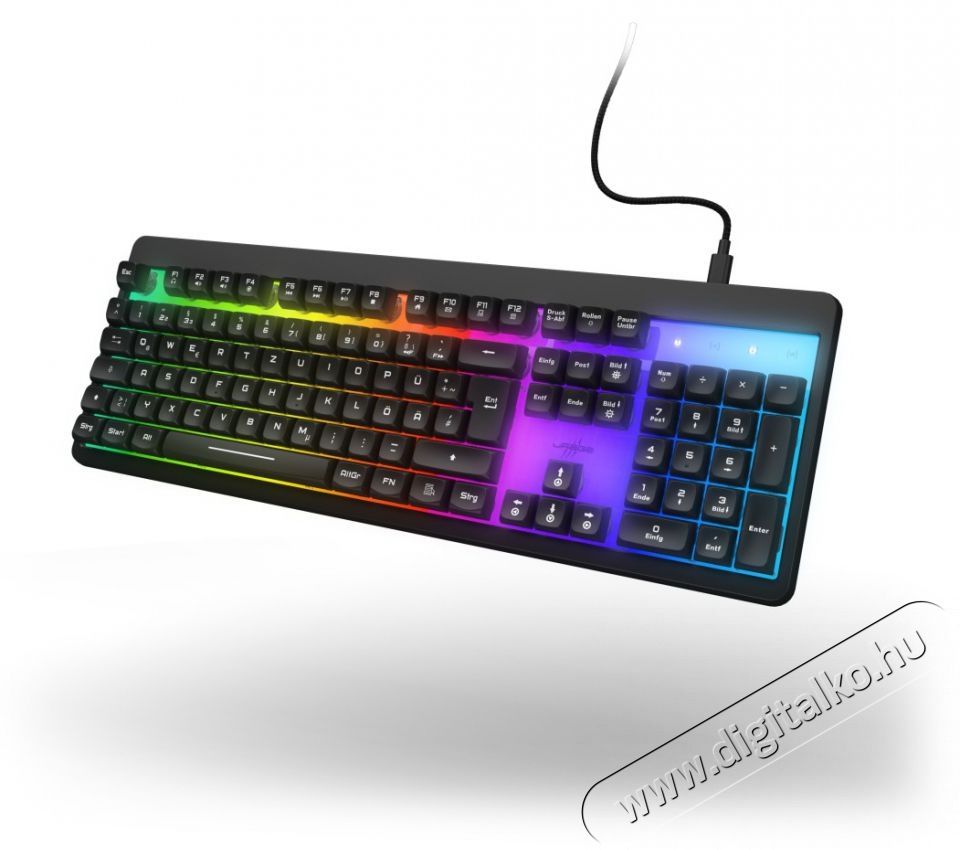 Hama Exodus 215 Illuminated Gaming Keyboard, black, QWERTZ HU (13217831) &Uacute;jdons&aacute;gok - Legfrissebb term&eacute;kek - 499588
