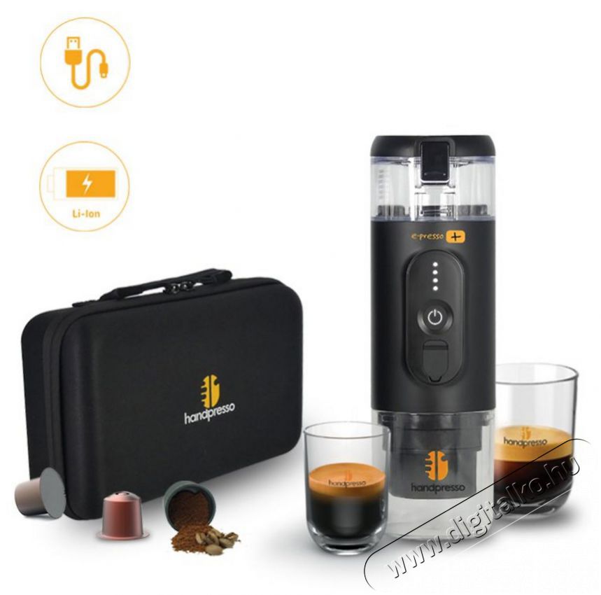 Handpresso E-presso Plus k&eacute;szlet Konyhai term&eacute;kek - K&aacute;v&eacute;főző / k&aacute;v&eacute;&ouml;rlő / kieg&eacute;sz&iacute;tő - Kapszul&aacute;s / podos k&aacute;v&eacute;főző - 524858