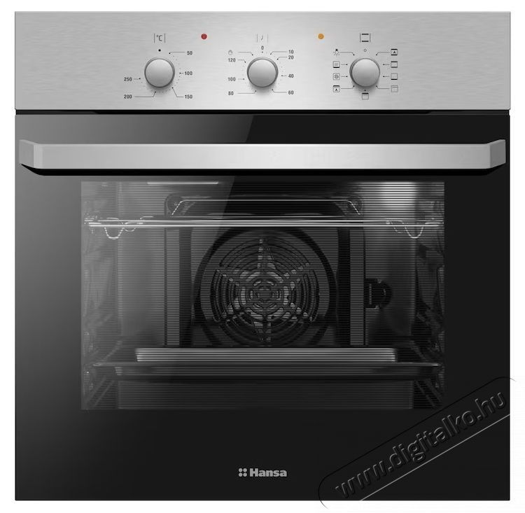 Hansa BOEI681621 be&eacute;p&iacute;thető s&uuml;tő, 62 l, 8 funkci&oacute;s, Grill, D energiaoszt&aacute;ly, Rozsdamentes ac&eacute;l Konyhai term&eacute;kek - S&uuml;tő-főzőlap, tűzhely (be&eacute;p&iacute;thető) - S&uuml;tő (be&eacute;p&iacute;thető) - 537855