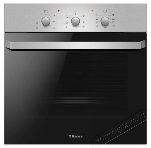 Hansa BOEI681621 be&eacute;p&iacute;thető s&uuml;tő, 62 l, 8 funkci&oacute;s, Grill, D energiaoszt&aacute;ly, Rozsdamentes ac&eacute;l Konyhai term&eacute;kek - S&uuml;tő-főzőlap, tűzhely (be&eacute;p&iacute;thető) - S&uuml;tő (be&eacute;p&iacute;thető) - 537855