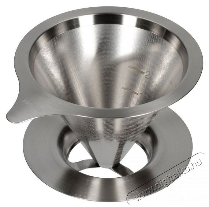 Hario Dripper V60-02, f&eacute;m Konyhai term&eacute;kek - K&aacute;v&eacute;főző / k&aacute;v&eacute;&ouml;rlő / kieg&eacute;sz&iacute;tő - Filteres k&aacute;v&eacute;főző - 524867
