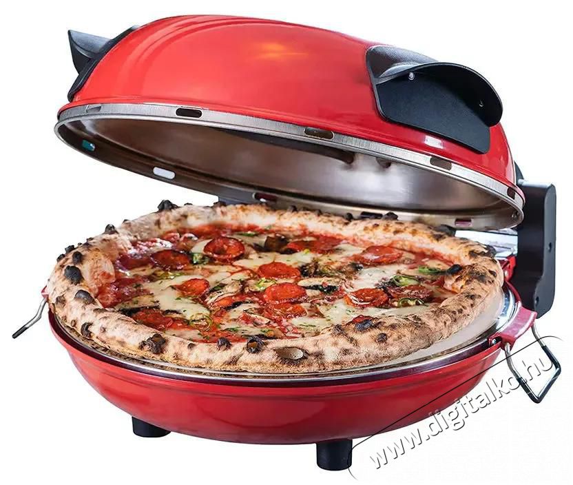 HM 6149 Da Gennaro 1200W 30 cm elektromos pizzasütő, piros