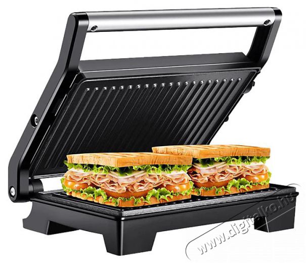 Hausmeister HM 8811 Panini s&uuml;tő, 1000 W, fekete Konyhai term&eacute;kek - Konyhai kisg&eacute;p (s&uuml;t&eacute;s / főz&eacute;s / hűt&eacute;s / &eacute;telk&eacute;sz&iacute;t&eacute;s) - Kontakt grill s&uuml;tő / s&uuml;tőlap - 495050