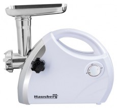 HAUSBERG HB-3430AB 1800W fekete elektromos húsdaráló réz motor Konyhai termékek - Konyhai kisgép (előkészítés / feldolgozás) - Húsdaráló - 505141