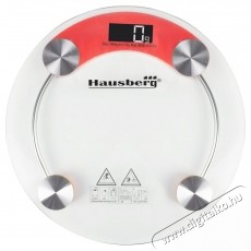 HAUSBERG HB-6000RS v&ouml;r&ouml;s &uuml;veg f&uuml;rdőszobai m&eacute;rleg Sz&eacute;ps&eacute;g&aacute;pol&aacute;s / Eg&eacute;szs&eacute;g - M&eacute;rleg - Szem&eacute;ly m&eacute;rleg - 502567