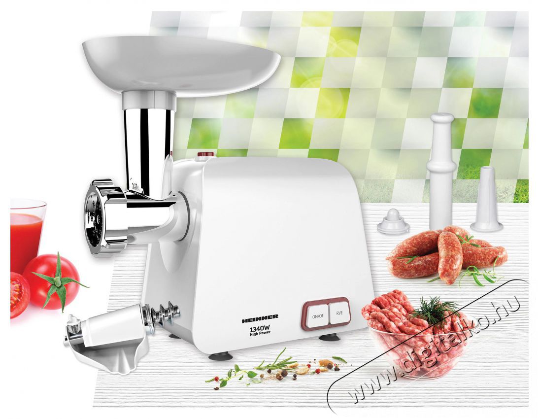Heinner MG-1340WH h&uacute;sdaral&oacute; Konyhai term&eacute;kek - Konyhai kisg&eacute;p (elők&eacute;sz&iacute;t&eacute;s / feldolgoz&aacute;s) - H&uacute;sdar&aacute;l&oacute; - 495578
