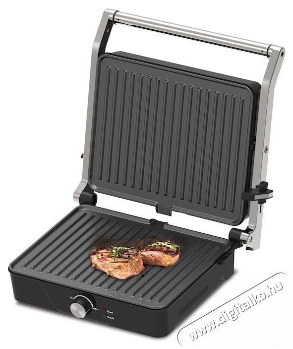 Heinner HEG-K2000CP Elektromos grill, 2000W, tapad&aacute;smentes t&aacute;lca Konyhai term&eacute;kek - Konyhai kisg&eacute;p (s&uuml;t&eacute;s / főz&eacute;s / hűt&eacute;s / &eacute;telk&eacute;sz&iacute;t&eacute;s) - Kontakt grill s&uuml;tő / s&uuml;tőlap - 533471