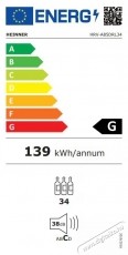 Heinner HRV-A85DRL34 borhűtő, 85 l / 34 palack, Fekete Konyhai term&eacute;kek - Hűtő, fagyaszt&oacute; (szabadon&aacute;ll&oacute;) - Borhűtő - 533463