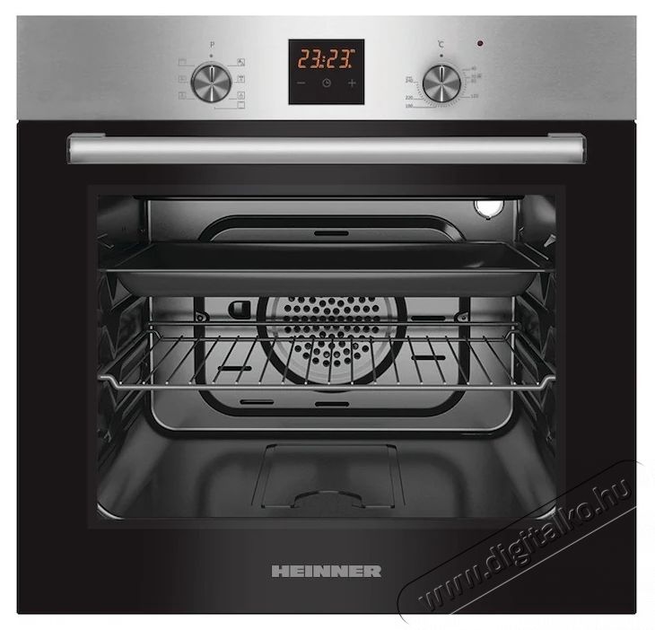 Heinner HBO-S567LDTGC-IX Be&eacute;p&iacute;tett s&uuml;tő, 56L, 7 funkci&oacute;, Touch Display, D energiaoszt&aacute;ly, Rozsdamentes ac&eacute;l Konyhai term&eacute;kek - S&uuml;tő-főzőlap, tűzhely (be&eacute;p&iacute;thető) - S&uuml;tő (be&eacute;p&iacute;thető) - 537860