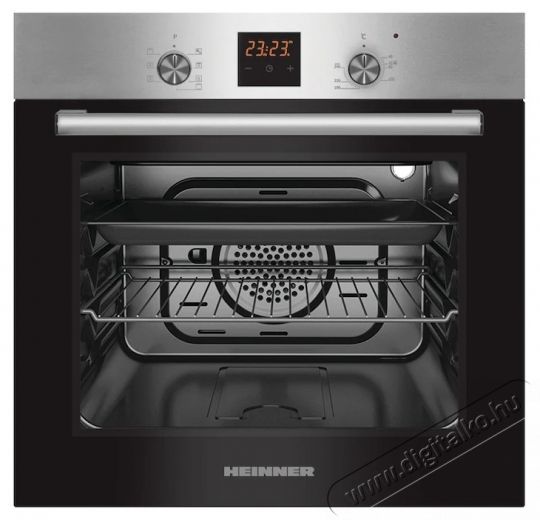 Heinner HBO-S567LDTGC-IX Be&eacute;p&iacute;tett s&uuml;tő, 56L, 7 funkci&oacute;, Touch Display, D energiaoszt&aacute;ly, Rozsdamentes ac&eacute;l Konyhai term&eacute;kek - S&uuml;tő-főzőlap, tűzhely (be&eacute;p&iacute;thető) - S&uuml;tő (be&eacute;p&iacute;thető) - 537860