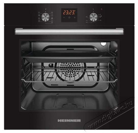 Heinner HBO-S569LDTGC-GBK Be&eacute;p&iacute;tett s&uuml;tő, 56L, 9 funkci&oacute;, Touch Display, A Energiaoszt&aacute;ly, Fekete Konyhai term&eacute;kek - S&uuml;tő-főzőlap, tűzhely (be&eacute;p&iacute;thető) - S&uuml;tő (be&eacute;p&iacute;thető) - 537861