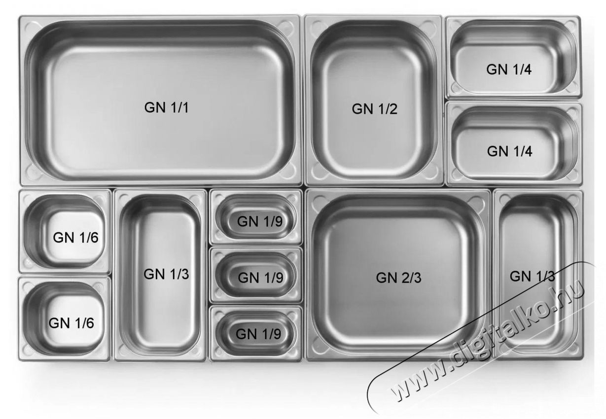 Hendi 806975 GN Kitchen Line GN 1/9 ac&eacute;lfedő, kiv&aacute;g&aacute;s merőkan&aacute;lhoz Konyhai term&eacute;kek - Konyhai eszk&ouml;z - Egy&eacute;b konyhai eszk&ouml;z - 524917
