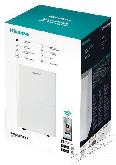 Hisense D20HW P&aacute;ramentes&iacute;tő (20L/nap) Sz&eacute;ps&eacute;g&aacute;pol&aacute;s / Eg&eacute;szs&eacute;g - L&eacute;gtiszt&iacute;t&oacute; / p&aacute;r&aacute;s&iacute;t&oacute; / p&aacute;r&aacute;tlan&iacute;t&oacute; - P&aacute;ramentes&iacute;tő - 499746