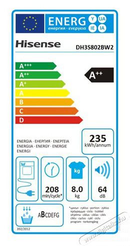 Hisense DH3S802BW2 SZ&Aacute;R&Iacute;T&Oacute;G&Eacute;P HŐSZIVATTY&Uacute;S H&aacute;ztart&aacute;s / Otthon / K&uuml;lt&eacute;r - Mos&oacute;g&eacute;p / sz&aacute;r&iacute;t&oacute;g&eacute;p - Sz&aacute;r&iacute;t&oacute;g&eacute;p - 501678