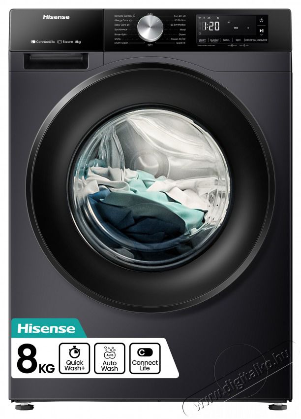 Hisense WF3S8043BB3 MOS&Oacute;G&Eacute;P EL&Ouml;LT&Ouml;LTŐS H&aacute;ztart&aacute;s / Otthon / K&uuml;lt&eacute;r - Mos&oacute;g&eacute;p / sz&aacute;r&iacute;t&oacute;g&eacute;p - El&ouml;lt&ouml;ltős norm&aacute;l (60cm-ig) mos&oacute;g&eacute;p - 501675