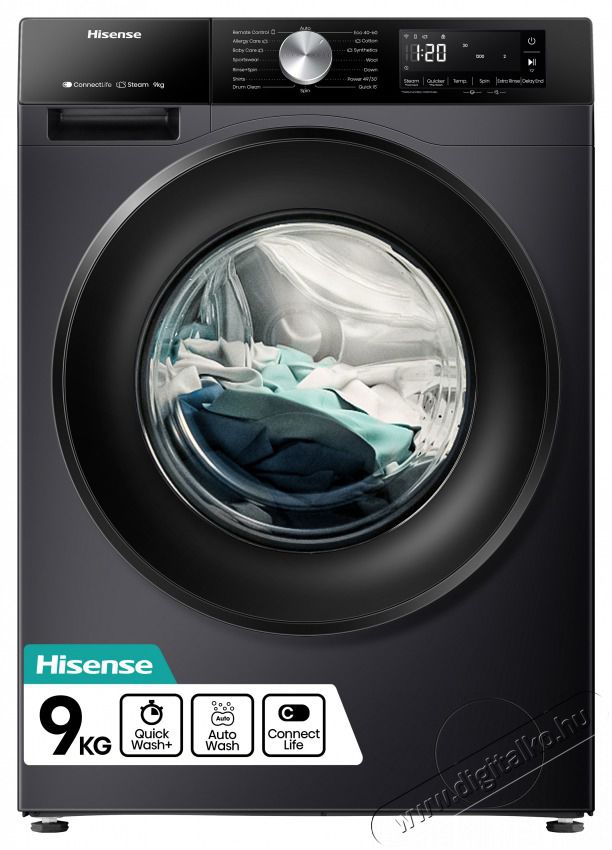 Hisense WF3S9043BB3 MOS&Oacute;G&Eacute;P EL&Ouml;LT&Ouml;LTŐS H&aacute;ztart&aacute;s / Otthon / K&uuml;lt&eacute;r - Mos&oacute;g&eacute;p / sz&aacute;r&iacute;t&oacute;g&eacute;p - El&ouml;lt&ouml;ltős norm&aacute;l (60cm-ig) mos&oacute;g&eacute;p - 501677