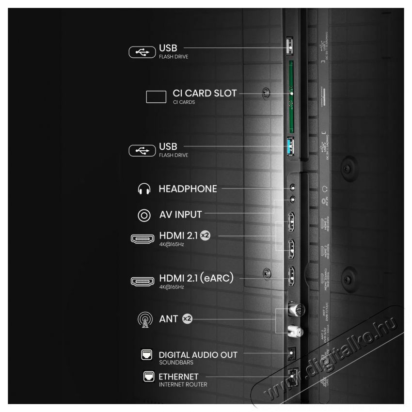 Hisense 55U8Q Telev&iacute;zi&oacute;k - LED telev&iacute;zi&oacute; - UHD 4K felbont&aacute;s&uacute; - 505867