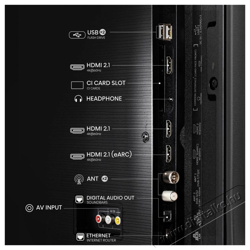 Hisense 58E7Q Telev&iacute;zi&oacute;k - LED telev&iacute;zi&oacute; - UHD 4K felbont&aacute;s&uacute; - 505872