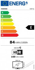 Hisense 65E7Q Telev&iacute;zi&oacute;k - LED telev&iacute;zi&oacute; - UHD 4K felbont&aacute;s&uacute; - 505860