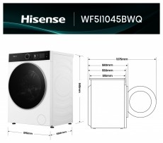 Hisense Hisense WF5i1045BWQ Mos&oacute;g&eacute;p H&aacute;ztart&aacute;s / Otthon / K&uuml;lt&eacute;r - Mos&oacute;g&eacute;p / sz&aacute;r&iacute;t&oacute;g&eacute;p - El&ouml;lt&ouml;ltős norm&aacute;l (60cm-ig) mos&oacute;g&eacute;p - 532901