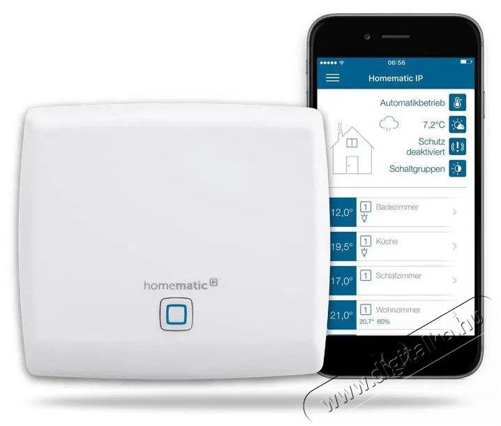 Homematic IP K&ouml;zponti egys&eacute;g - HmIP-HAP H&aacute;ztart&aacute;s / Otthon / K&uuml;lt&eacute;r - Okos otthon - Kieg&eacute;sz&iacute;tő - 508113