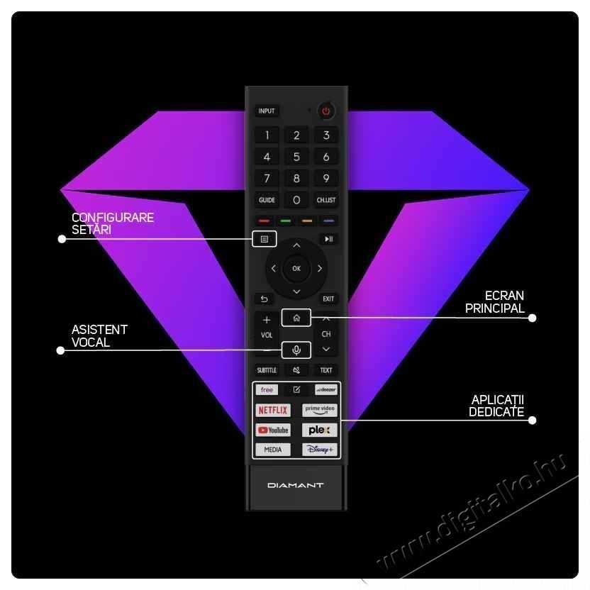 Horizon Diamant 43HL5530U/C LED Telev&iacute;zi&oacute;, 109 cm, Smart, 4K Ultra HD, F energiaoszt&aacute;ly Telev&iacute;zi&oacute;k - LED telev&iacute;zi&oacute; - UHD 4K felbont&aacute;s&uacute; - 535315