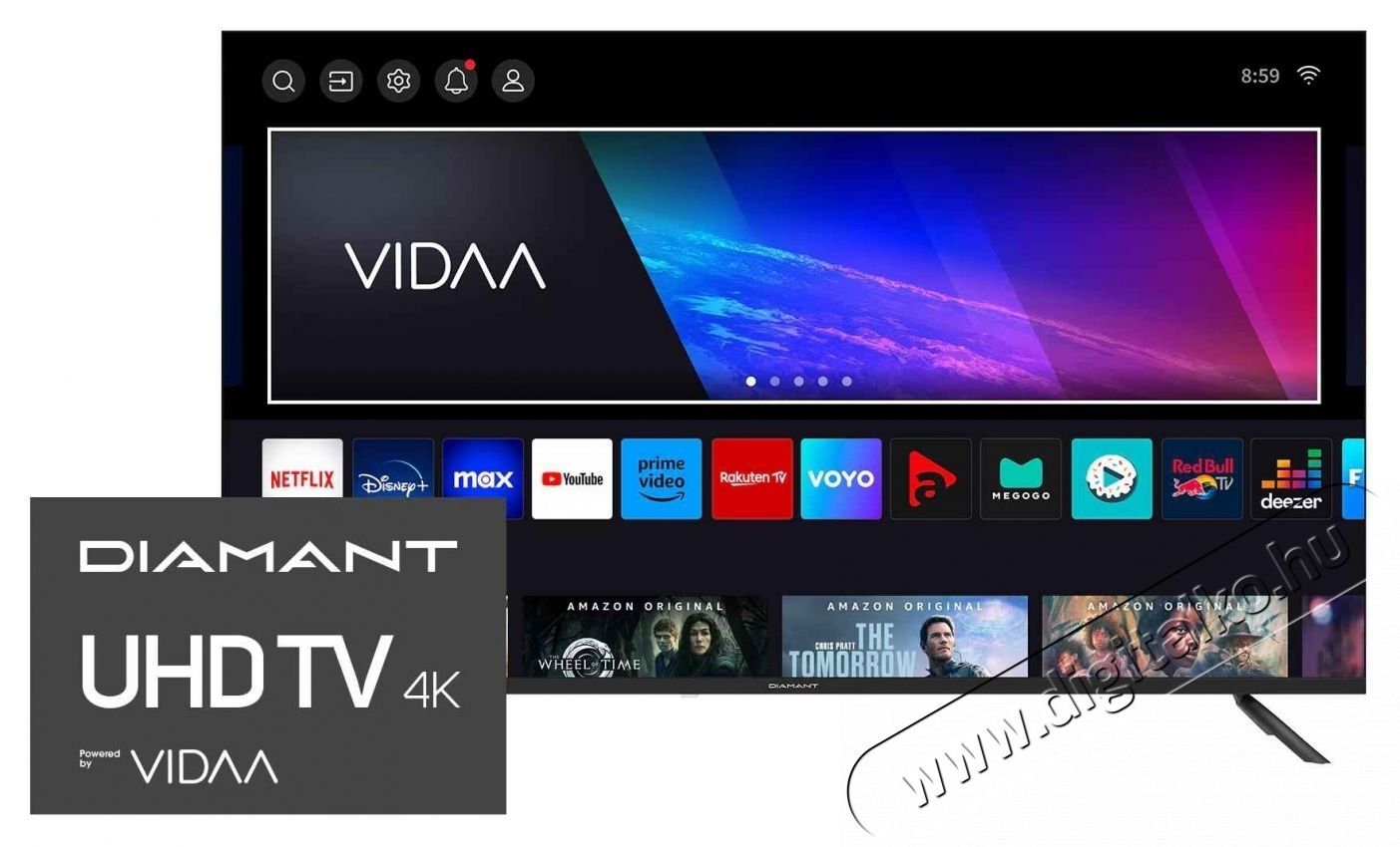 Horizon Diamant 43HL5530U/C LED Telev&iacute;zi&oacute;, 109 cm, Smart, 4K Ultra HD, F energiaoszt&aacute;ly Telev&iacute;zi&oacute;k - LED telev&iacute;zi&oacute; - UHD 4K felbont&aacute;s&uacute; - 535315