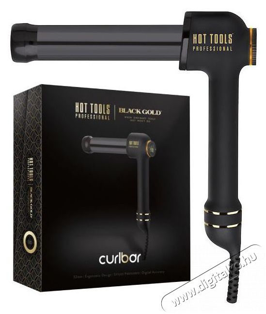 Hot Tools CURL BAR 25 mm Black gold Sz&eacute;ps&eacute;g&aacute;pol&aacute;s / Eg&eacute;szs&eacute;g - Haj&aacute;pol&aacute;s - Hajs&uuml;tővas / g&ouml;nd&ouml;r&iacute;tő - 510500