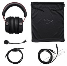 HP HyperX Cloud Alpha 3,5 Jack fekete-v&ouml;r&ouml;s gamer headset Audio-Video / Hifi / Multim&eacute;dia - F&uuml;l &eacute;s Fejhallgat&oacute;k - Fejhallgat&oacute; mikrofonnal / headset - 389755