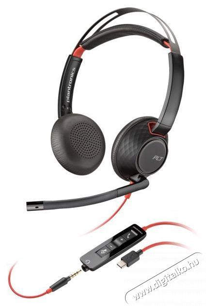 HP Poly BW 5220 USB-C HS+3.5mmP+USB-C/A Audio-Video / Hifi / Multim&eacute;dia - F&uuml;l &eacute;s Fejhallgat&oacute;k - Fejhallgat&oacute; - 509956