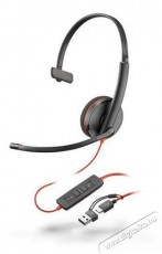 HP Poly Blackwire 3210 USB-C mono, USB-C/A adapter Audio-Video / Hifi / Multim&eacute;dia - F&uuml;l &eacute;s Fejhallgat&oacute;k - Fejhallgat&oacute; mikrofonnal / headset - 518771