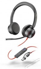 HP Poly Blackwire 8225 Stereo Microsoft Teams Certified USB-C, USB-C/A adapter Audio-Video / Hifi / Multim&eacute;dia - F&uuml;l &eacute;s Fejhallgat&oacute;k - Fejhallgat&oacute; mikrofonnal / headset - 529541